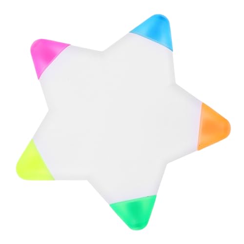 Lurrose Fünf Farben Graffiti Marker Fluoreszierende Textmarker für Kreative Notizen Scrapbooking Bürobedarf Ergonomisches Design für Einfaches Halten und Anwendung von Lurrose