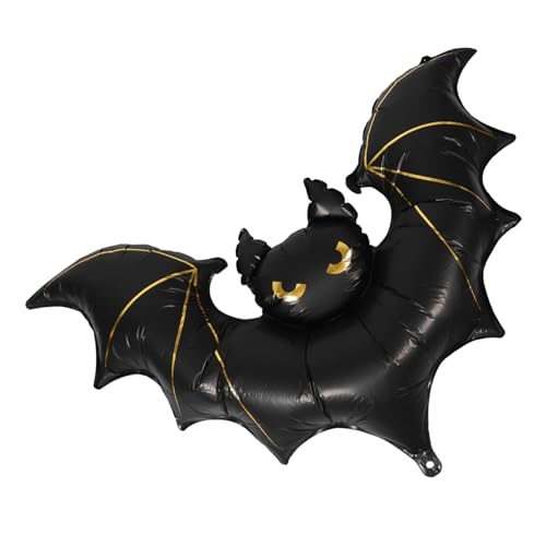 Lurrose Giant Halloween Bat Folienballon Matte Riesen Deko für Halloween Party Spukhaus Outdoor Porch Einfach Aufblasbar Vielseitig für Gruselige Feier Fotohintergrund und Tischdekoration von Lurrose