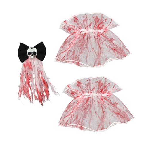 Lurrose Halloween-Kopfschmuck Leiche Braut Bouquet Zombie-Haarnadel Halloween-Dekorationszubehör Karnevalskopfschmuck Handgelenksmanschettengürtel Zombie-Braut-Stirnband Polyester Lurrose Halloween-Kopfschmuck Leiche Braut Bouquet Zombie-Haarnadel Halloween-Dekorationszubehör Karnevalskopfschmuck Handgelenksmanschettengürtel Zombie-Braut-Stirnband Polyester von Lurrose