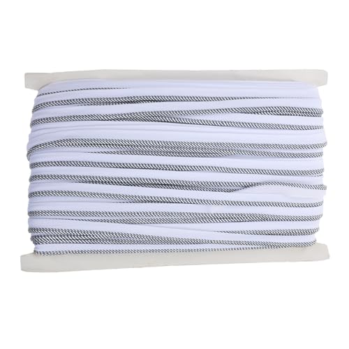 Lurrose Handgefertigtes Langlebiges Polyester Paspelband mit Verdrehtem Kordelrand Vielseitig Einsetzbar für Vorhänge Kissen Hochzeitskleider und Bastelprojekte von Lurrose