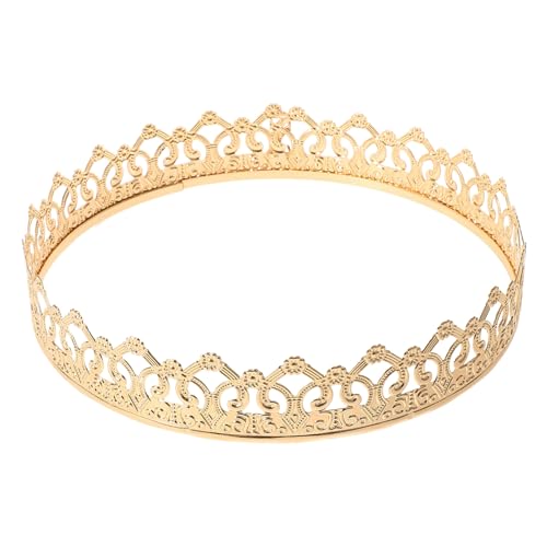 Lurrose Herren Krone Kronenhut König Geburtstagsschärpe Krone Für Die Heimkehrparty Prinzenkostüm Für Jungen Krone Tortenaufsatz Kronendekoration Für Party Tiara-krone Strauß Golden Metall Lurrose Herren Krone Kronenhut König Geburtstagsschärpe Krone Für Die Heimkehrparty Prinzenkostüm Für Jungen Krone Tortenaufsatz Kronendekoration Für Party Tiara-krone Strauß Golden Metall von Lurrose