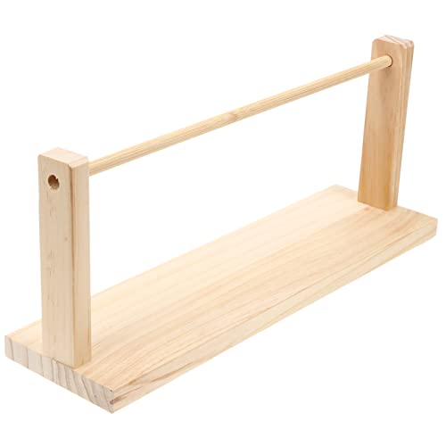 Lurrose Holz Band Organizer Robuster Spulenhalter für Geschenkband Aufbewahrungsregal für Bastelbedarf für Kreative Projekte und Kompakt und Langlebig von Lurrose