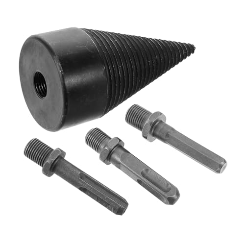 Lurrose Holzspalter Bohrkopf für Elektrische Bohrmaschinen Hochleistungs Bohrer für Effektives Spalten von Bohrköpfe Adapter für Ländliche Haushalte von Lurrose