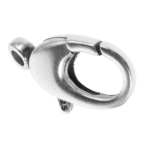 Lurrose Karabinerverschluss Schmuckzubehör Biegeringe Karabinerverschluss Schmuckzubehör Ringe Halskettenherstellung Biegeringe Halskettenverschlüsse Schmuck O Ringe Silber von Lurrose