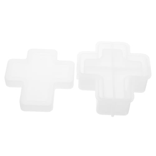 Lurrose Kerzenform aus Gips Kerzenform für Aromatherapie Duftkerze Silikonform Kerzenhalter aus Silikongussform Kerzenformen aus Epoxidharz Kreuzformen für Harz Epoxidformen Kieselgel Weiß von Lurrose