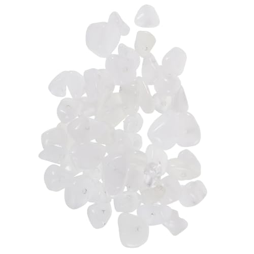 Lurrose Kiesarmbandzubehör Perlen Zur Schmuckherstellung Kies Für Schmuckhersteller Edelsteine ​​für Die Schmuckherstellung Stones Schmuck Diy Natursteinperlen Natürlicher Kies Weiß von Lurrose