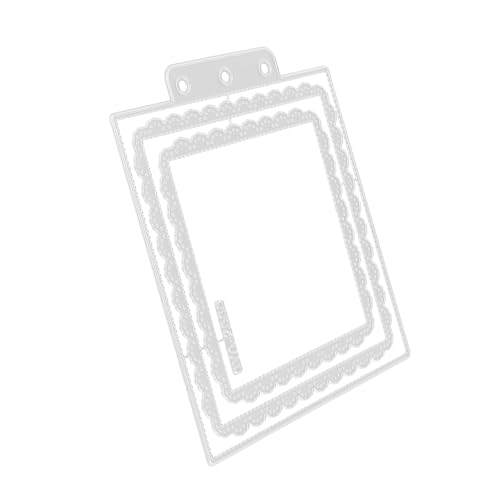 Lurrose Kohlenstoffstahl Stanzformen für Scrapbooking Prägevorlagen für Kartenherstellung DIY Projekte Geeignet für Kreative Bastelarbeiten Quadratische Designs von Lurrose