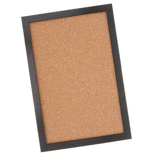 Lurrose Korkplatte Schild Anzeige Steckbretter für Wände Weiß Grenze aufgabentafel infotafel Bilderrahmen Wandmontage kalendertafel Korktafel fürs Büro Bildtafel Fototafel Holz Black von Lurrose