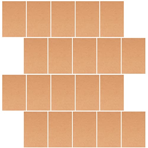 Lurrose Kraftkartonpapier: 200 Stück Blankokarten – Karteikarten Für Einladungen Geschäftskarten Grüße DIY (Braun) von Lurrose