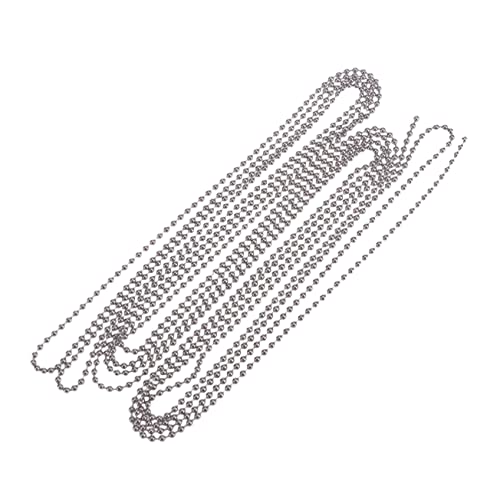 Lurrose Kugelkette Durchmesser mit Passenden Steckverbindern Verstellbare Metallkette für Schlüsselanhänger Hundemarken Flaschenanhänger und Schmuckarbeiten Lurrose Kugelkette Durchmesser mit Passenden Steckverbindern Verstellbare Metallkette für Schlüsselanhänger Hundemarken Flaschenanhänger und Schmuckarbeiten von Lurrose