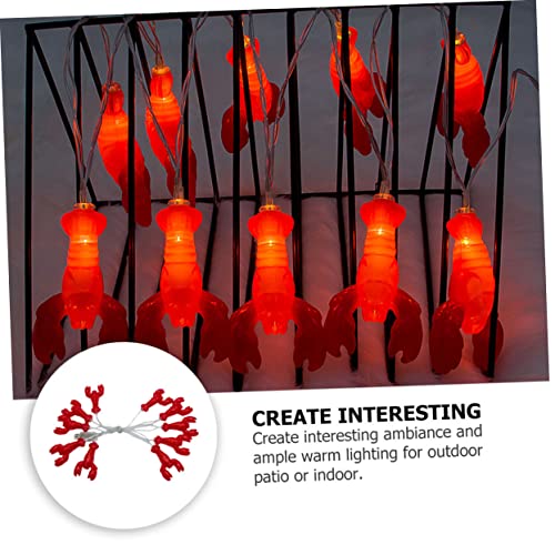 Lurrose LED Weihnachtsdeko Lichterkette Flammige Lobster Form USB Betrieben mit Fernbedienung für Innen Außen Festliche Deko Fenster Tisch Garten Beleuchtung Lurrose LED Weihnachtsdeko Lichterkette Flammige Lobster Form USB Betrieben mit Fernbedienung für Innen Außen Festliche Deko Fenster Tisch Garten Beleuchtung von Lurrose
