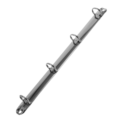 Lurrose Loseblattordner Notizbuch Buchklammer Ordner Ringordner Loseblattordner Ringordner Clips Ordner Ordner Binderücken Bindermechanik Metall Binderringe Klemmbinder Eisen Schwarz von Lurrose
