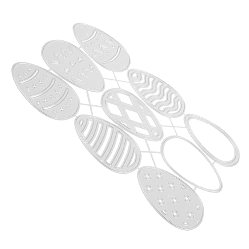 Lurrose Metallmesserform Schnitt stirbt Schnitte Die Basteln gestanzte Formen empfindliche Stanzform Stanzformen Osterschablonen Prägemappen Schablonen Vorlagen Kohlenstoffstahl Silver von Lurrose