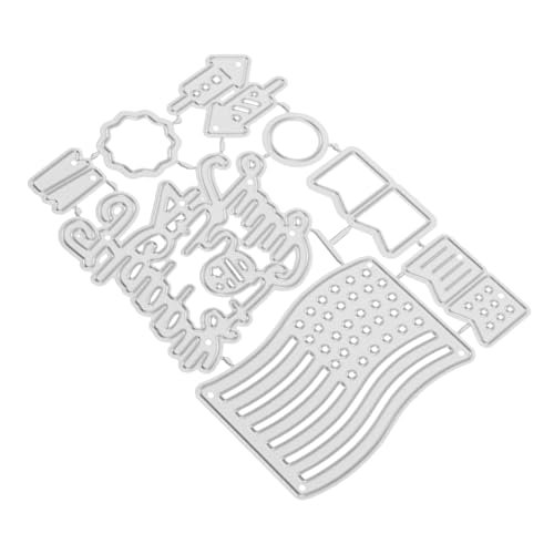 Lurrose Metallmesserform Stecklinge Unabhängigkeit geprägt Papier Scrapbooking Blumen-Metall-Stanzformen Scrapbook Stanzformen selber machen Stahl mit hohem Kohlenstoffgehalt Silver von Lurrose