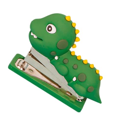Lurrose Mini Dinosaurier Heftgerät aus Silikon und Handgemacht Tragbar für Büro Schule Niedliches Design für Schreibtischutensilien für Erwachsene von Lurrose