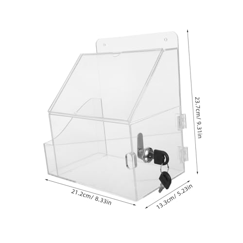 Lurrose Multifunktionale Abstimmungsbox Spendenboxen Für Wohltätige Zwecke -losbehälter -ticketspender Tombolaboxen Für Tickets Spendenboxen Für Fundraising Acryl Transparent von Lurrose