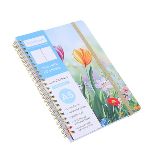Lurrose Notizbuch mit Floralem Hardcover Spiralbindung Dicke Linierte ohne Durchbluten Tragbarer Business und Daily Planner für Schule Arbeit und Kreative Notizen Lurrose Notizbuch mit Floralem Hardcover Spiralbindung Dicke Linierte ohne Durchbluten Tragbarer Business und Daily Planner für Schule Arbeit und Kreative Notizen von Lurrose