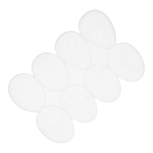 Lurrose Ostereier Silikon form Schokoladeneier Eierschimmel Hasen-Ei-Schlüsselanhänger-Formen Ton Giessform Silikon dekoration hängende Dekorform Ostereier-Anhänger-DIY-Form Kieselgel Weiß von Lurrose