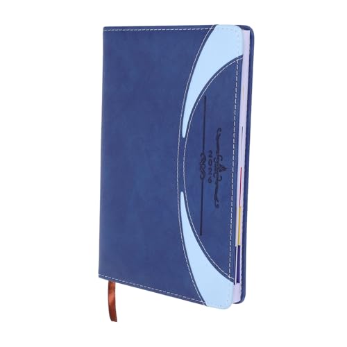 Lurrose PU Notizbuch mit Monatsindex Lesezeichen Multifunktionaler Planer für Männer und Frauen für Tägliche Notizen Meetings und Reisen Strapazierfähig und Handlich von Lurrose