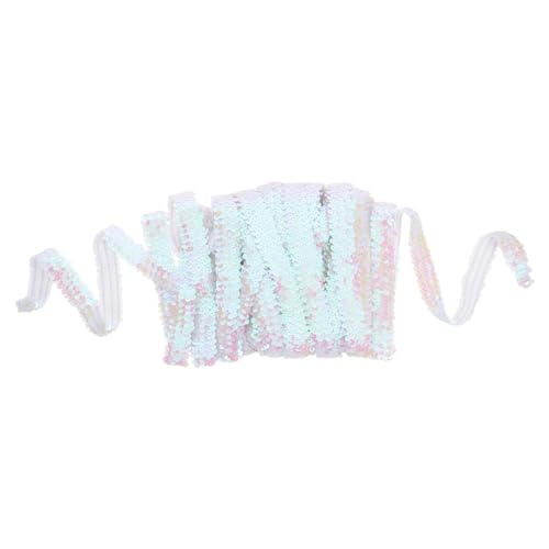 Lurrose Pailletten Gummiband Stoff Für Plüschtiere Dekorationszubehör Stretch Stirnband Modisches Gummiband Kleidung Für Sport Pailletten Auffälliges Zelt Solarlichter Bluse von Lurrose