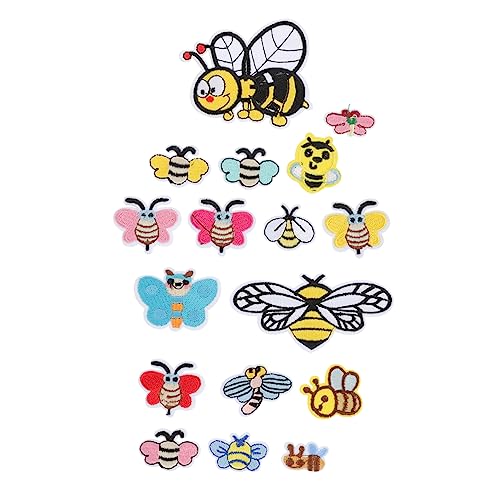 Lurrose Patches mit Cartoon-bienen 34 Stück Stickapplikationen Zum Aufbügeln und Aufnähen Dekorativ für Röcke Taschen Schuhe Lurrose Patches mit Cartoon-bienen 34 Stück Stickapplikationen Zum Aufbügeln und Aufnähen Dekorativ für Röcke Taschen Schuhe von Lurrose