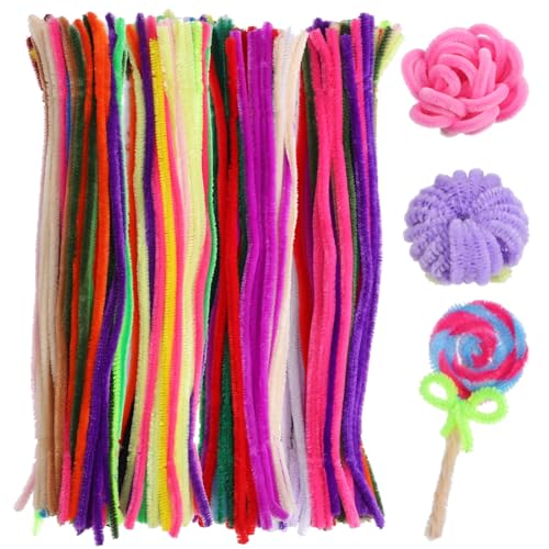Lurrose Pfeifenreiniger, Pfeifenreiniger in 20 Farben, Chenille-Stiele für Kunst- und Bastelprojekte, kreative DIY-Dekorationen, 400 Stück Lurrose Pfeifenreiniger, Pfeifenreiniger in 20 Farben, Chenille-Stiele für Kunst- und Bastelprojekte, kreative DIY-Dekorationen, 400 Stück von Lurrose