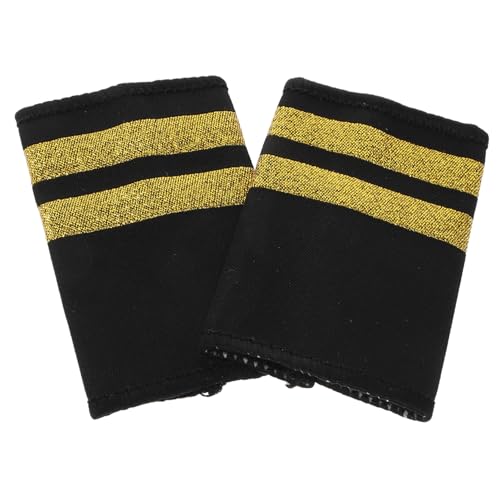 Lurrose Pilot Schulterepauletten Balken Flugzeug Uniform Schulterbretter für Flugpersonal und Bühnenauftritte Leicht Komfortabel Langlebig Vielseitig Einsetzbar für Airlines und Lurrose Pilot Schulterepauletten Balken Flugzeug Uniform Schulterbretter für Flugpersonal und Bühnenauftritte Leicht Komfortabel Langlebig Vielseitig Einsetzbar für Airlines und von Lurrose