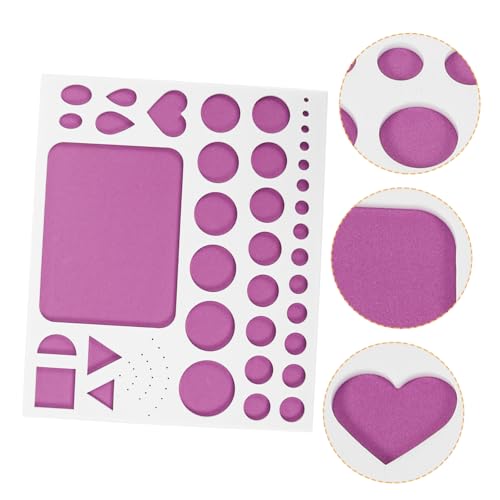 Lurrose Quilling-Werkzeuge aus Papier Papierquilling-Formen Quilling-Schablonen Papierquilling-Vorlagen Quilling-Vorlagenwerkzeug Vorlage für Papierbasteleien Lila Rückwand Eva von Lurrose