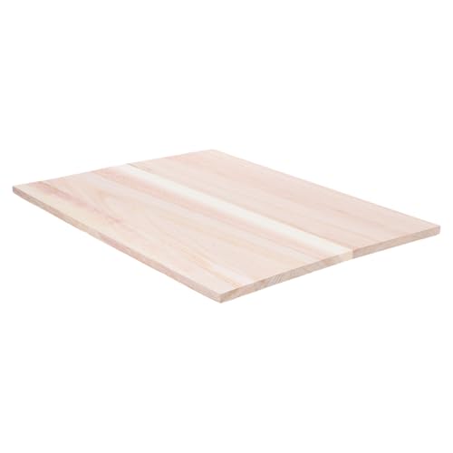 Lurrose Rechteckiges, Unbehandeltes Holzbrett: Rechteckige Holzbretter, Holzplatten Für Bastelarbeiten, Regalbretter, Kleiderschrank-trennwände von Lurrose