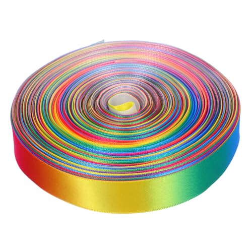 Lurrose Regenbogen Satinband Einseitig Farbverlauf Stoffband für Geschenkverpackung Haar DIY schleifen Blumensträuße Hochzeiten Geburtstage Vielseitig und Strapazierfähig Lurrose Regenbogen Satinband Einseitig Farbverlauf Stoffband für Geschenkverpackung Haar DIY schleifen Blumensträuße Hochzeiten Geburtstage Vielseitig und Strapazierfähig von Lurrose