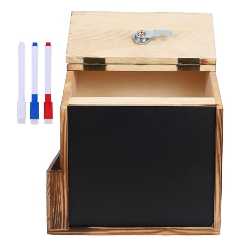 Lurrose Retro Briefkasten Aus Holz Spendenboxen Für Fundraising Spendenboxen Für Geld Wandbriefkasten Wahlurnen Für Tombolas Wahlurnen Vorschlagsboxen Bürobriefkasten von Lurrose