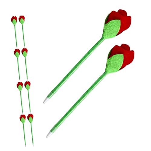 Lurrose Rote Rosen Kugelschreiber mit Plüschiger Rosenblüte Kreative Schreibstifte für Schüler Glattes zu Muttertag und Valentinstag Lurrose Rote Rosen Kugelschreiber mit Plüschiger Rosenblüte Kreative Schreibstifte für Schüler Glattes zu Muttertag und Valentinstag von Lurrose