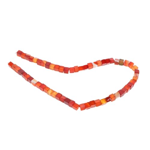 Lurrose Rote Würfelperlen Abstandshalter Lose Perlen für Schmuckherstellung DIY Armband Charms Stabile Passform Langlebig Vielseitig für Halsketten Lurrose Rote Würfelperlen Abstandshalter Lose Perlen für Schmuckherstellung DIY Armband Charms Stabile Passform Langlebig Vielseitig für Halsketten von Lurrose