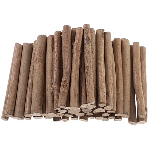 Lurrose Runde Holzstäbchen für Diy Projekte Durchmesser für Handwerkskunst Modellbau Basteln mit Kindern und Schulprojekte Bastelmaterialien für Kreative Ideen von Lurrose