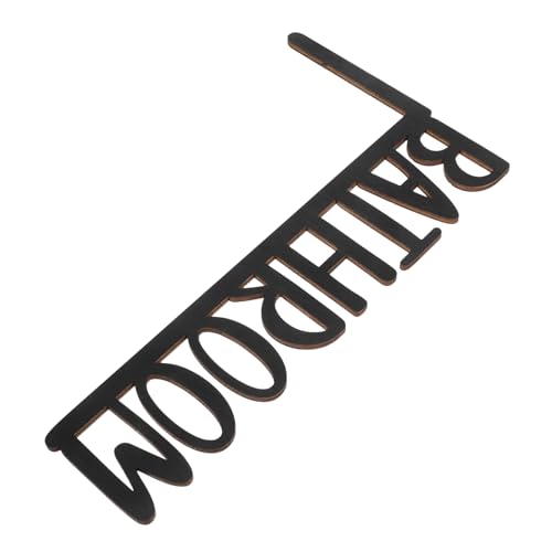 Lurrose Rustikales Holz Türschild für Badezimmer Wanddekoration mit Buchstaben Installieren Passend für Jedes Badezimmerdesign für Heim und Geschäftsnutzung von Lurrose