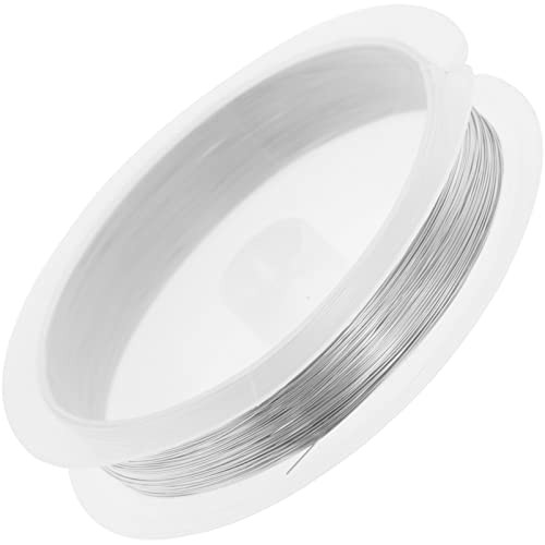 Lurrose Schmuck Perlen Kupferdraht für Schmuckherstellung Lieferungen und Handwerk 0,2 mm (Silber) von Lurrose