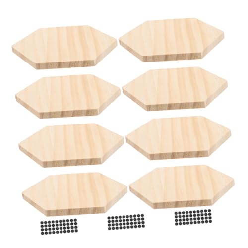 Lurrose Sechseckigen Holz Untersetzern mit Eva Rutsch Pads Naturbelassene Getränk Untersetzer für DIY Bemalung Praktische Tischdeko und Schutz für Kaffee und Esstische Lurrose Sechseckigen Holz Untersetzern mit Eva Rutsch Pads Naturbelassene Getränk Untersetzer für DIY Bemalung Praktische Tischdeko und Schutz für Kaffee und Esstische von Lurrose