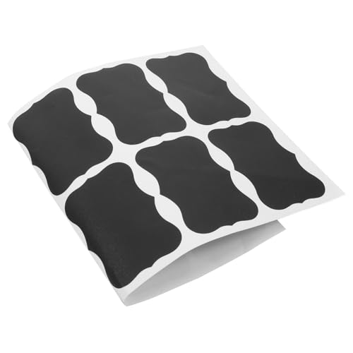 Lurrose Selbstklebende Unregelmäßige Schwarze Tafelfolie Teilig Wiederverwendbar Abwischbar für Flaschen Marmeladengläser Küchenbehälter DIY Dekoration Pantry Home Office Lurrose Selbstklebende Unregelmäßige Schwarze Tafelfolie Teilig Wiederverwendbar Abwischbar für Flaschen Marmeladengläser Küchenbehälter DIY Dekoration Pantry Home Office von Lurrose