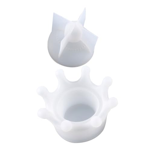 Lurrose Silikonform Aufbewahrungsbox Krone mit Deckel Flexible Epoxidharz Gießform für Schmuckbox Kerzenhalter und DIY Dekoration Wiederverwendbar Vielseitig für Bastelprojekte Lurrose Silikonform Aufbewahrungsbox Krone mit Deckel Flexible Epoxidharz Gießform für Schmuckbox Kerzenhalter und DIY Dekoration Wiederverwendbar Vielseitig für Bastelprojekte von Lurrose