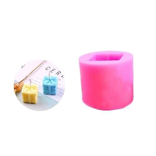 Lurrose Silikonform für Kerzen Weihnachtsbox Aroma Kerzen Gießform Diy Bastelbedarf für Hochzeiten Partys Lebensmittelecht Hitzebeständig Spülmaschinenfest von Lurrose