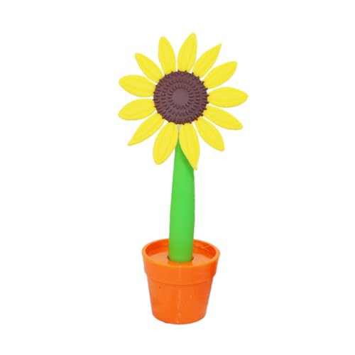 Lurrose Sonnenblumen Kugelschreiber Pflanzengehege Sonnenblumen-briefpapier Süße Stifte Für Frauen Sonnenblumenstifte, Künstliche Blumen Neuartige Stifte Für Erwachsene Sommerstift Plastik von Lurrose