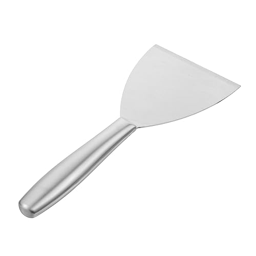 Lurrose Spachtelschaufel Mit Edelstahlgriff Spachtelmasse Für Schränke Pfannenschaber Multi Entferner Spachtel Schaber Spalt Entfernung Bodenschaber Küchenschaber Silver Rostfreier Stahl von Lurrose
