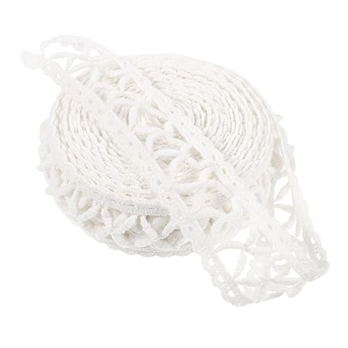 Lurrose Spitzen Bastelband Zum Selbermachen Bastelband Für Blumensträuße Dünnes Bandbesatz Zum Nähen Brautkleid Besatzbänder Vintage Hochzeitsdekorband Baumwollfaden Weiß von Lurrose