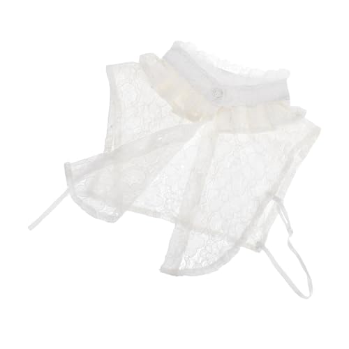 Lurrose Spitzenfalscher Kragen Damen Leichter Langlebiger Spitzen Blusenkragen Abnehmbarer Fake Collar Kombinierbar mit Pullovern Kleidern Jacken Shirts Modisches Accessoire für Frauen Lurrose Spitzenfalscher Kragen Damen Leichter Langlebiger Spitzen Blusenkragen Abnehmbarer Fake Collar Kombinierbar mit Pullovern Kleidern Jacken Shirts Modisches Accessoire für Frauen von Lurrose