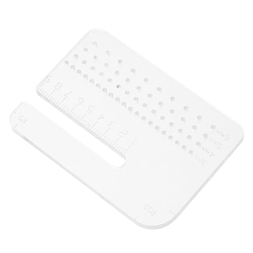 Lurrose Stanzplatte für Gürtellocher Multifunktionales Werkzeug zur Unterstützung von Ledernähten und Stanzen für DIY Lederhandwerk Transparent Präzise und Einfach von Lurrose