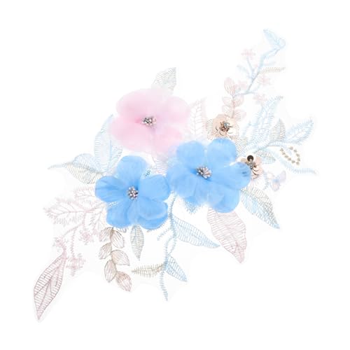 Lurrose Aufnäher Mit Blumenmotiv Zum Aufnähen Applikationen in Leuchtenden Farben Für Kleidung Dekoration von Lurrose