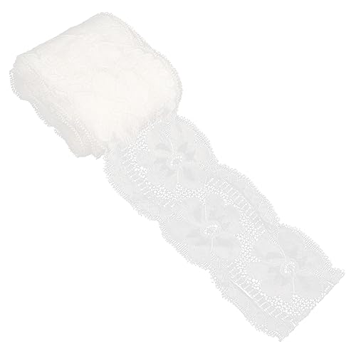 Lurrose Stretch Spitze Braut Spitzenbesatz Pailletten Kleidung Spitzenbesatz Spitzenband Juteband Dünnes Spitzenband Basteln Blumenbesatz Bestickte Spitze Spitze Am Kragen von Lurrose