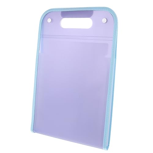Lurrose Tragbare Orgel Tasche Aktentasche Sortieren Datei Ordner Organ Akkordeon Aktentaschen Fürs Büro Aufbewahrungstasche Für Dokumente Mehrlagige Aktentasche Violett Polyester von Lurrose