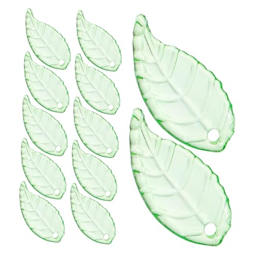 Lurrose Transparente Acrylblätter Perlen DIY Bastelzubehör für Schmuck Blumenornamente Armbänder für Kreative Projekte von Lurrose