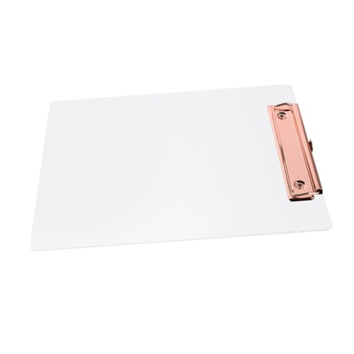 Lurrose Transparentes Acryl Clipboard Rosegold Robustes Schreibbrett für Büro und Schule Klares Verschleißfestes Schreibbrett für Effizientes Arbeiten und Lernen Lurrose Transparentes Acryl Clipboard Rosegold Robustes Schreibbrett für Büro und Schule Klares Verschleißfestes Schreibbrett für Effizientes Arbeiten und Lernen von Lurrose